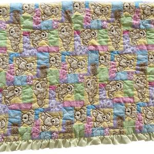 Boyd’s bear light yellow blanket